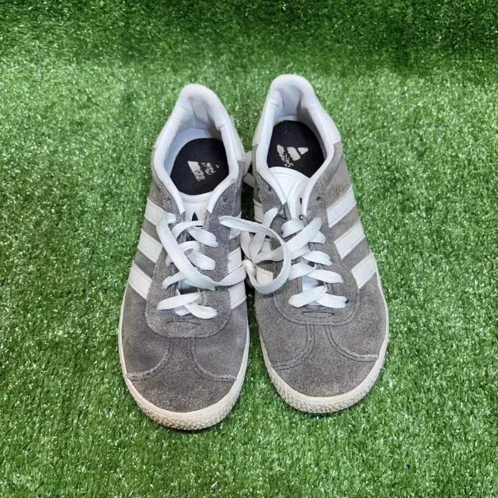 Adidas Grey and White Trainers